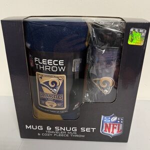 NFL St Louis Rams Mug And Snug Set Mug And Throw New